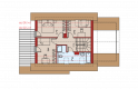 Projekt domu wielorodzinnego Lea II (z wiatą) - poddasze