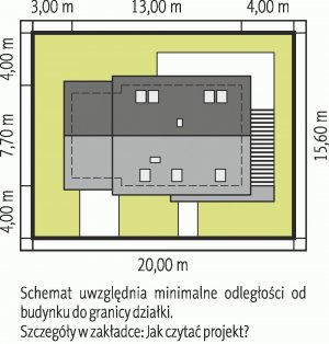 Usytuowanie budynku Lea II (z wiatą)