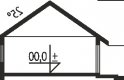 Projekt domu dwurodzinnego Armando II G1 MULTI-COMFORT - przekrój 1