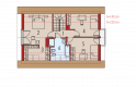 Projekt domu wielorodzinnego Liv 7 - poddasze