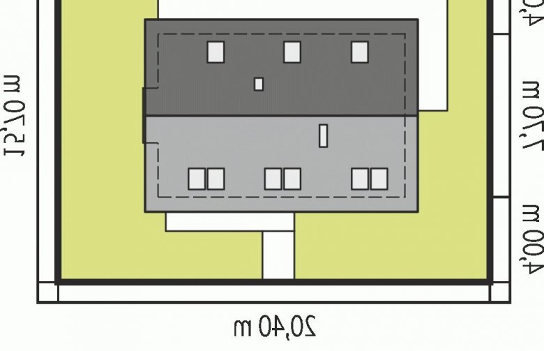 Projekt domu wielorodzinnego Liv 7 - Usytuowanie - wersja lustrzana