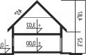 Projekt domu wielorodzinnego Liv 7 - przekrój 1