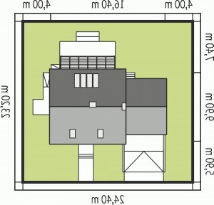 Usytuowanie budynku Ariel G1 ENERGO w wersji lustrzanej