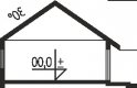 Projekt domu dwurodzinnego Andrea III - przekrój 1