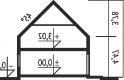 Projekt domu z poddaszem Markus G1 ENERGO PLUS - przekrój 1