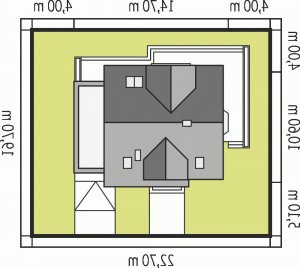 Usytuowanie budynku Mati III G1 Mocca w wersji lustrzanej