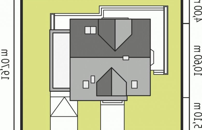 Projekt domu wielorodzinnego Mati III G1 Mocca - Usytuowanie - wersja lustrzana