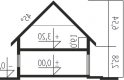 Projekt domu wielorodzinnego Amira G1 - przekrój 1