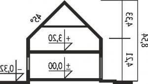 Przekrój projektu Neo G1 ENERGO PLUS w wersji lustrzanej