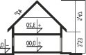 Projekt domu wielorodzinnego Amaranta G2 MULTI-COMFORT - przekrój 1