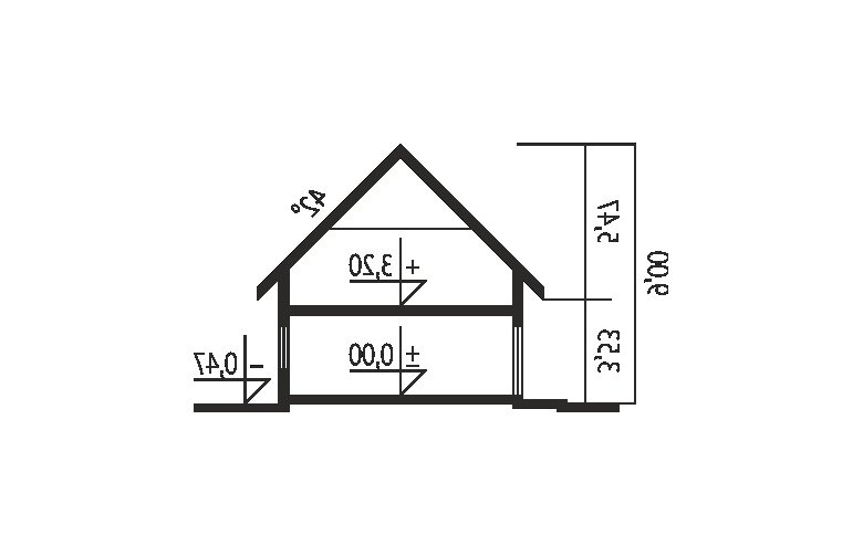 Projekt domu wielorodzinnego Amaranta G2 MULTI-COMFORT - przekrój 1