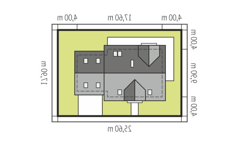 Projekt domu wielorodzinnego Amaranta II G2 ENERGO - Usytuowanie - wersja lustrzana