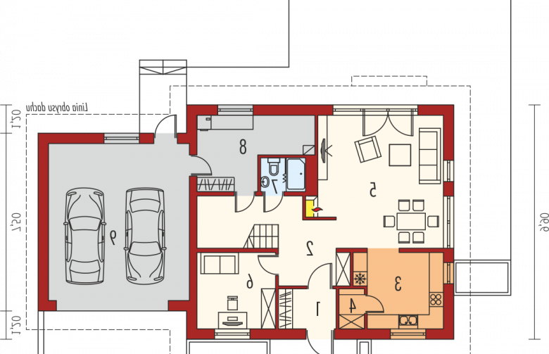 Projekt domu wielorodzinnego Amaranta G2 Leca® DOM - parter