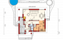 Projekt domu wielorodzinnego Tim III Mocca - parter