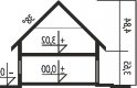 Projekt domu jednorodzinnego Alba G1 MULTI-COMFORT - przekrój 1