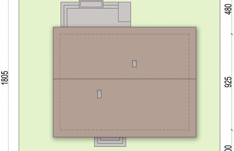 Projekt domu parterowego Pistacja - Usytuowanie