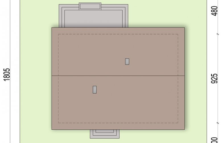 Projekt domu parterowego Pistacja 2 - Usytuowanie