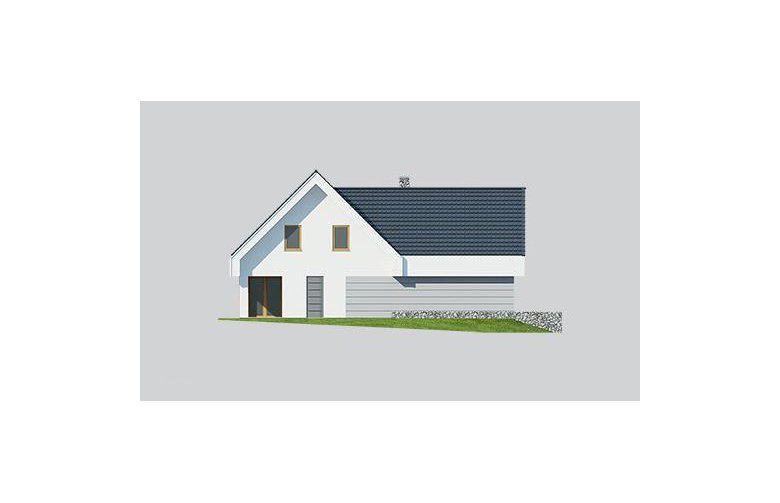 Projekt domu wielorodzinnego LK&1165 - elewacja 2