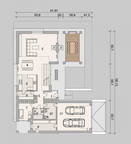 PARTER LK&1165 - wersja lustrzana