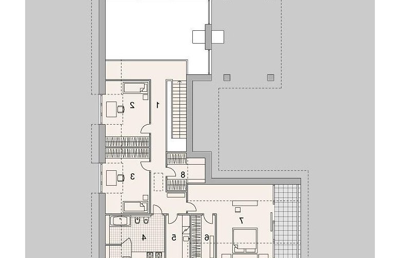 Projekt domu wielorodzinnego LK&1165 - poddasze