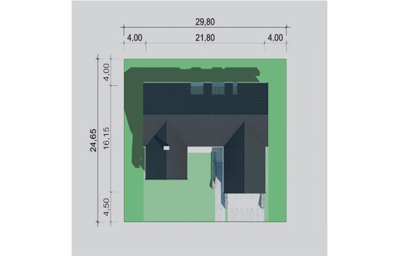 Projekt domu wielorodzinnego LK&1165 - Usytuowanie