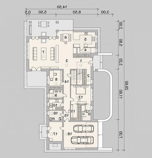 PARTER LK&1161 - wersja lustrzana