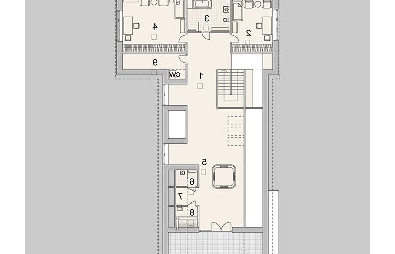 Projekt domu wielorodzinnego LK&1161 - poddasze
