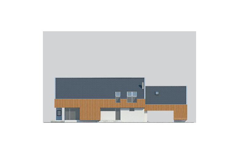 Projekt domu z poddaszem LK&1167 - elewacja 3