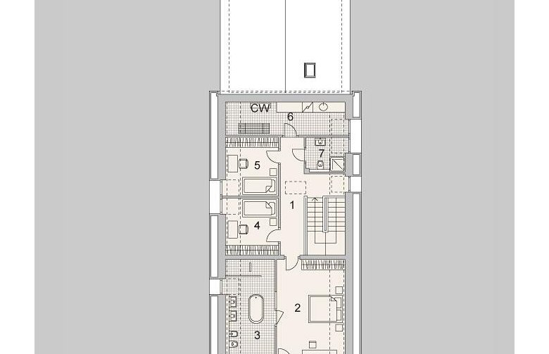 Projekt domu z poddaszem LK&1167 - poddasze