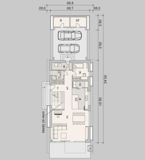 PARTER LK&1167 - wersja lustrzana