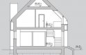 Projekt domu z poddaszem LK&1167 - przekrój 1