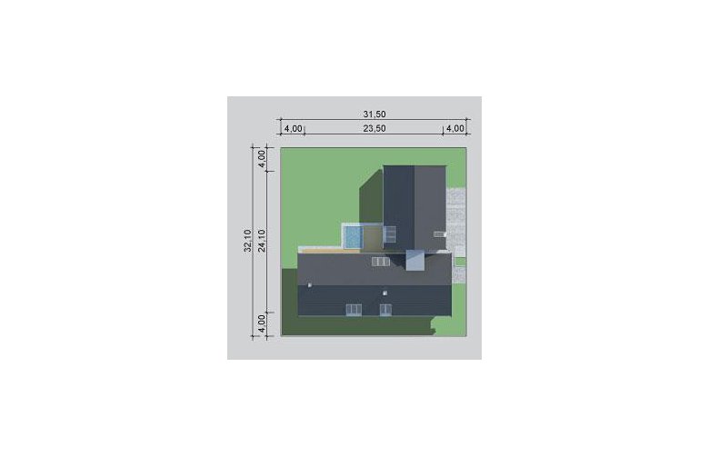 Projekt domu z poddaszem LK&1162 - Usytuowanie