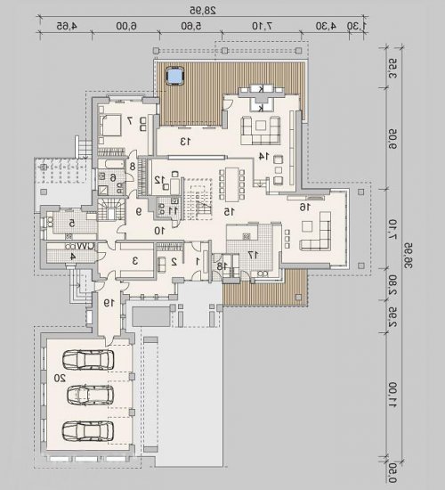 PARTER LK&1155 - wersja lustrzana