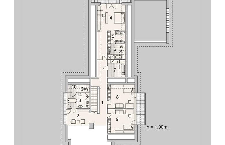 Projekt domu z poddaszem LK&1140 - 