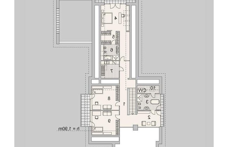 Projekt domu z poddaszem LK&1140 - 