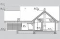 Projekt domu z poddaszem LK&1140 - przekrój 1
