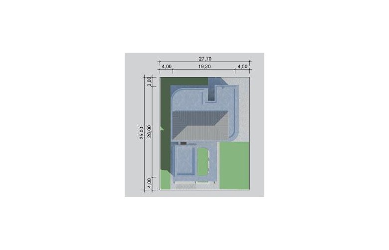 Projekt domu z poddaszem LK&1148 - Usytuowanie