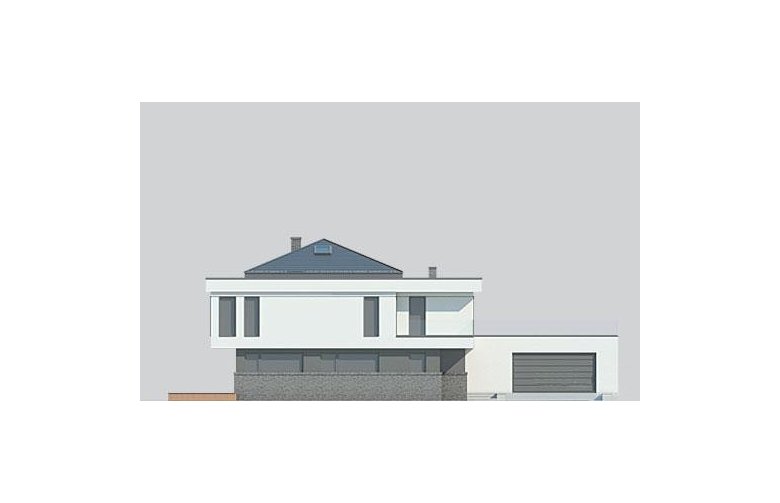 Projekt domu z poddaszem LK&1141 - elewacja 1