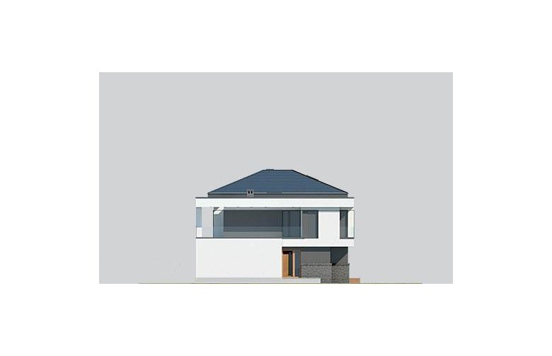 Projekt domu z poddaszem LK&1141 - elewacja 3