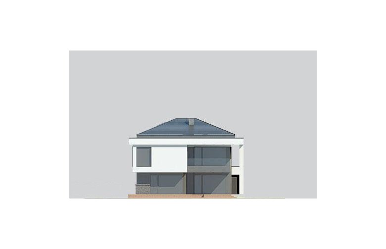 Projekt domu z poddaszem LK&1141 - elewacja 4
