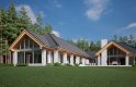 Projekt domu dwurodzinnego LK&1135 - wizualizacja 3