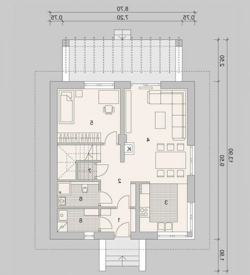 PARTER LK&1153 - wersja lustrzana