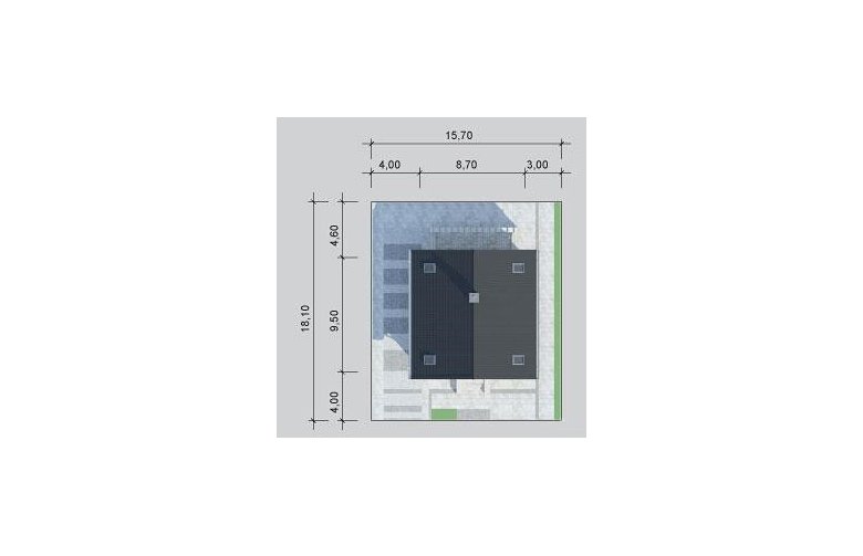 Projekt domu wielorodzinnego LK&1153 - Usytuowanie