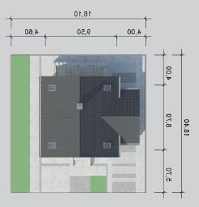 Usytuowanie budynku LK&1151 w wersji lustrzanej