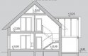 Projekt domu wielorodzinnego LK&1151 - przekrój 1