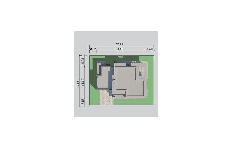 Projekt domu z poddaszem LK&1142 - Usytuowanie