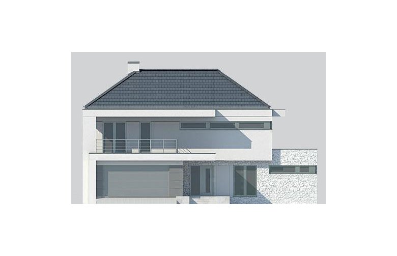 Projekt domu z poddaszem LK&1131 - elewacja 1