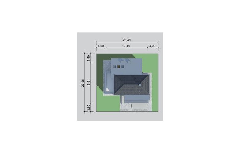 Projekt domu z poddaszem LK&1131 - Usytuowanie