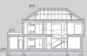 Projekt domu z poddaszem LK&1131 - przekrój 1