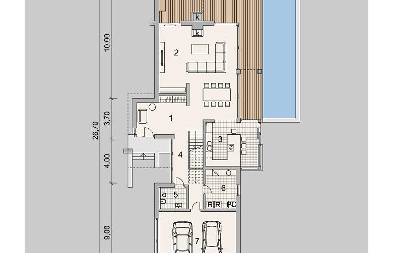 Projekt domu z poddaszem LK&1146 - 